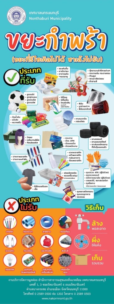 ประกาศขยะกำพร้า เทศบาลนครนนทบุรี